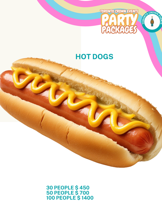 🌭 Hot Dogs – Party-Style Hot Dogs with Toppings