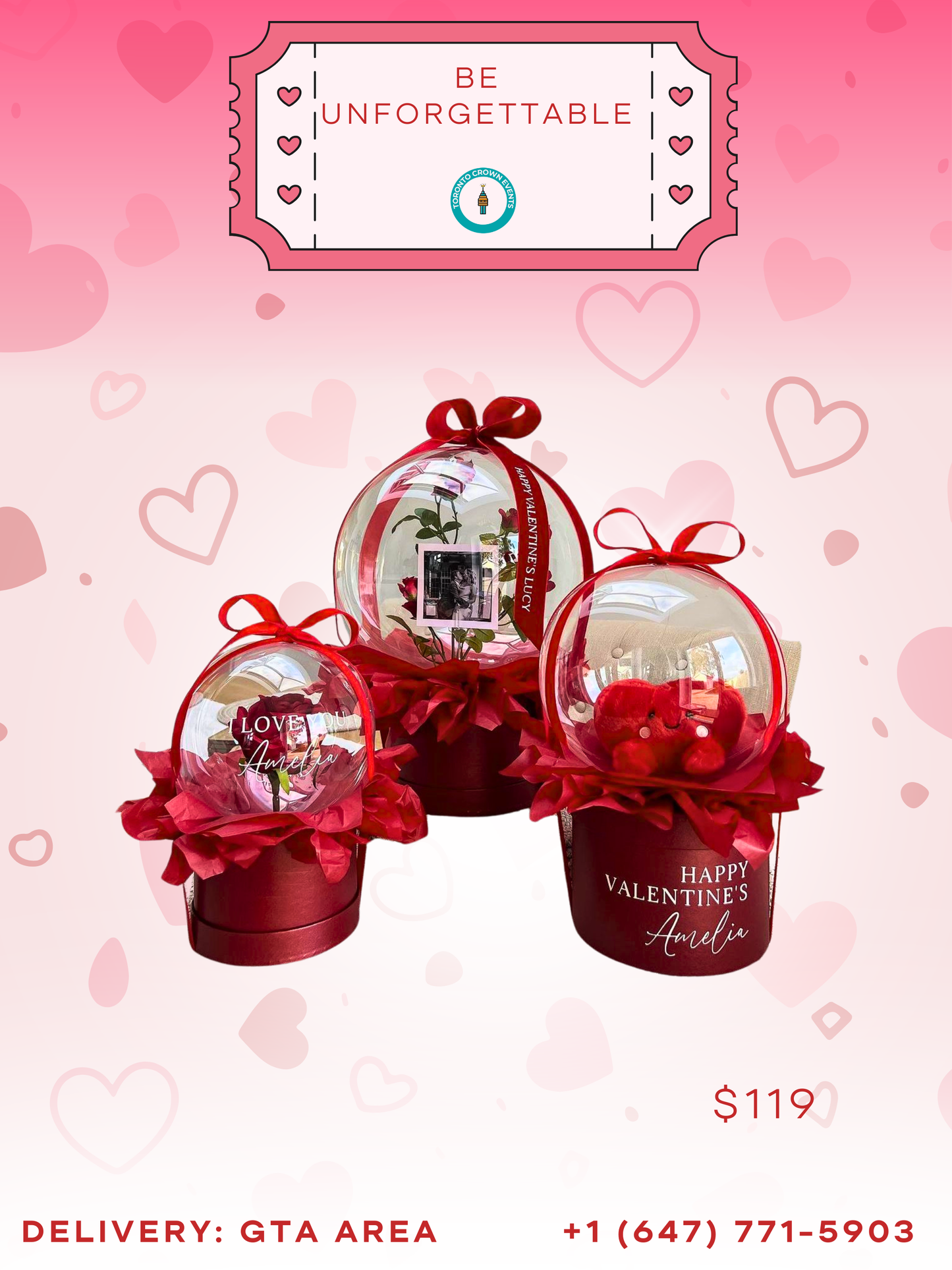 Eternal Love Personalized Balloon Globes