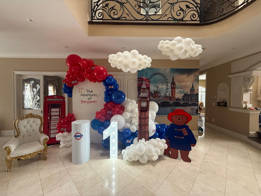 Paddington Bear London Birthday Setup