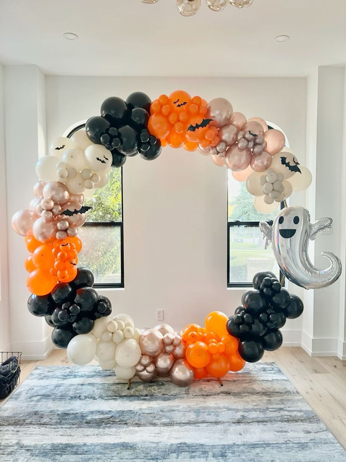 Halloween Balloon Arch β Ghost & Bat Design | Toronto Crown Events