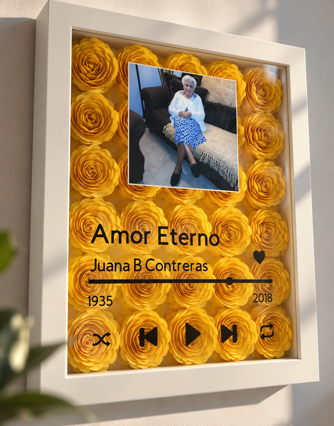 Custom Made Memorial Photo Shadow Box
