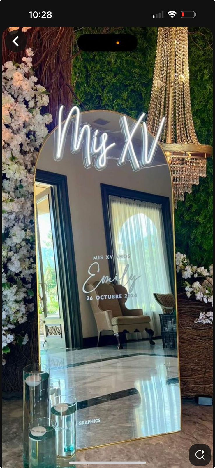 Personalized Mirror Welcome Sign – Custom Event & Wedding Decor Toronto