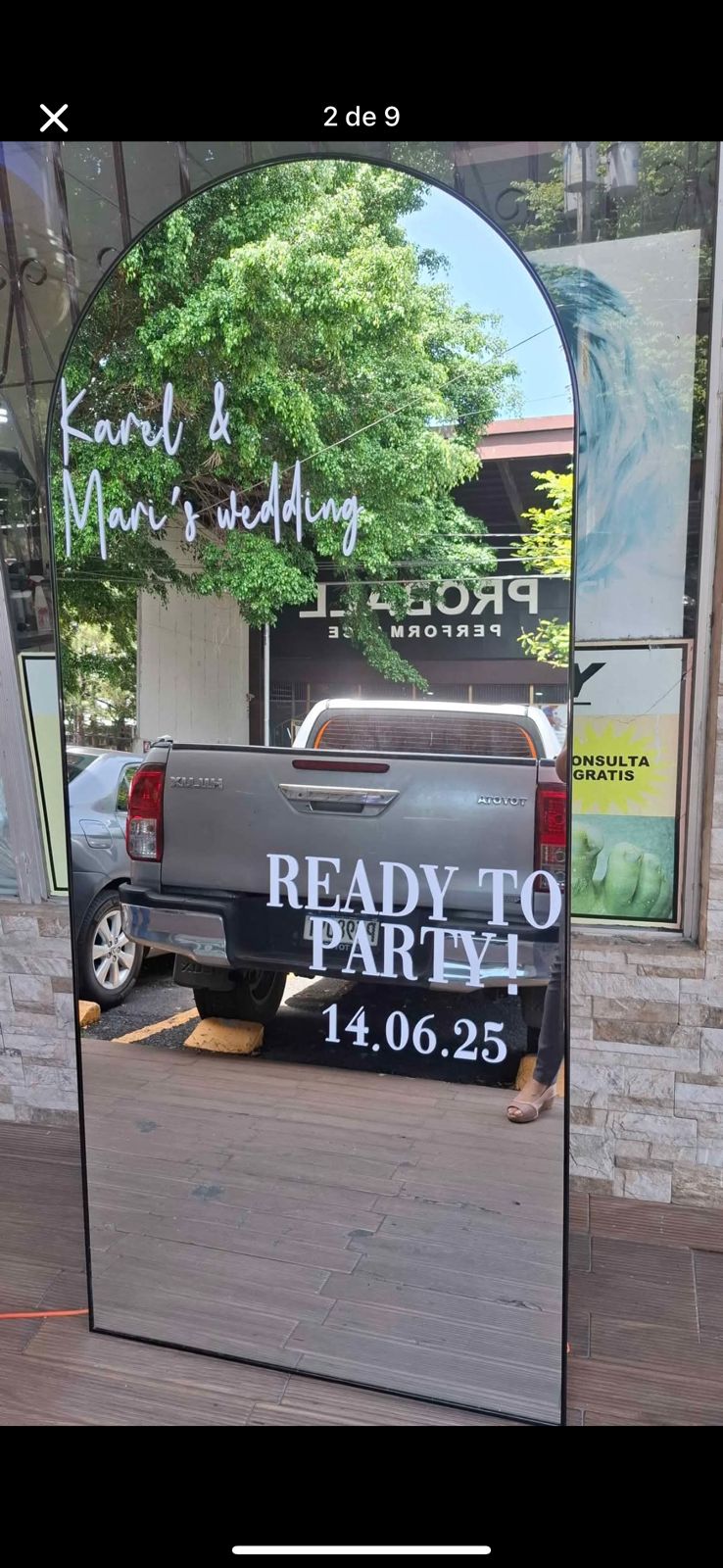 Personalized Mirror Welcome Sign – Custom Event & Wedding Decor Toronto