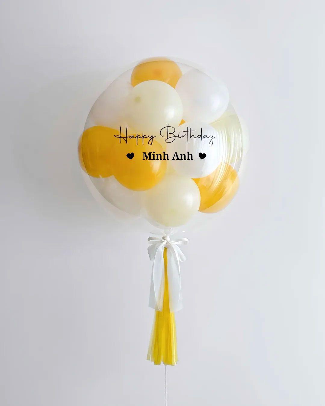 Personalized Helium Bubble Balloon