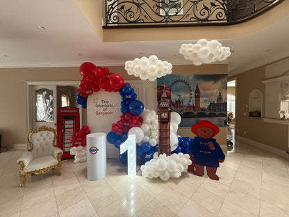 Paddington Bear London Birthday Setup