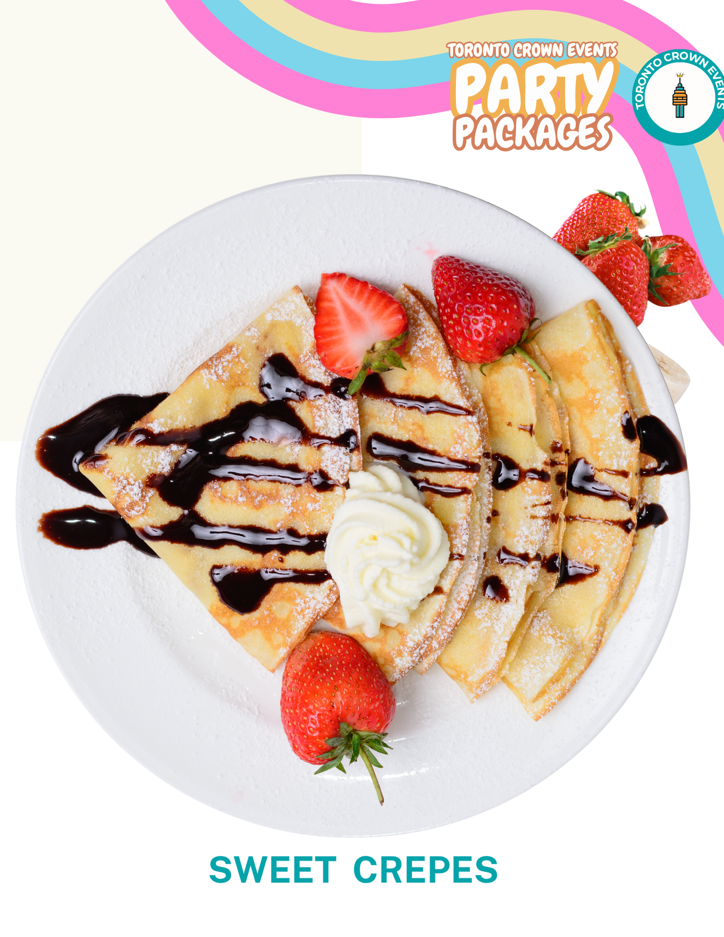 🍫 Sweet Crepes – French-Style Stuffed Crepes for Events in Toronto
