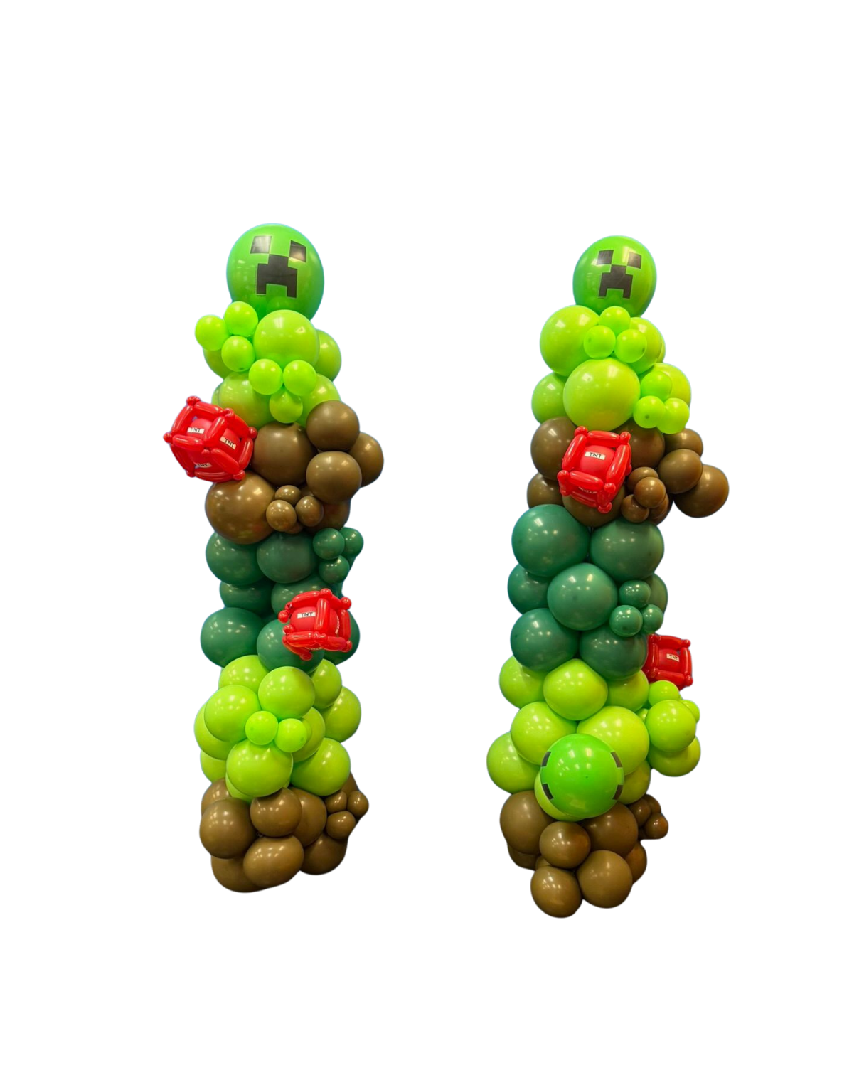 Minecraft Balloon Columns Set | Custom Birthday Party Decorations Toronto