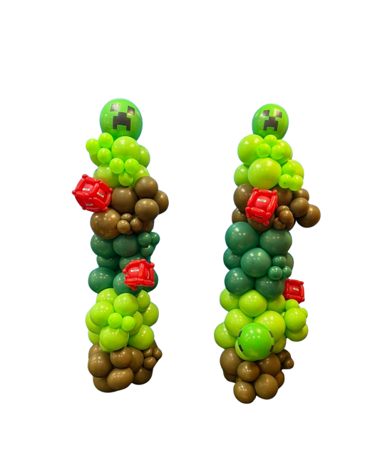 Minecraft Balloon Columns Set | Custom Birthday Party Decorations Toronto