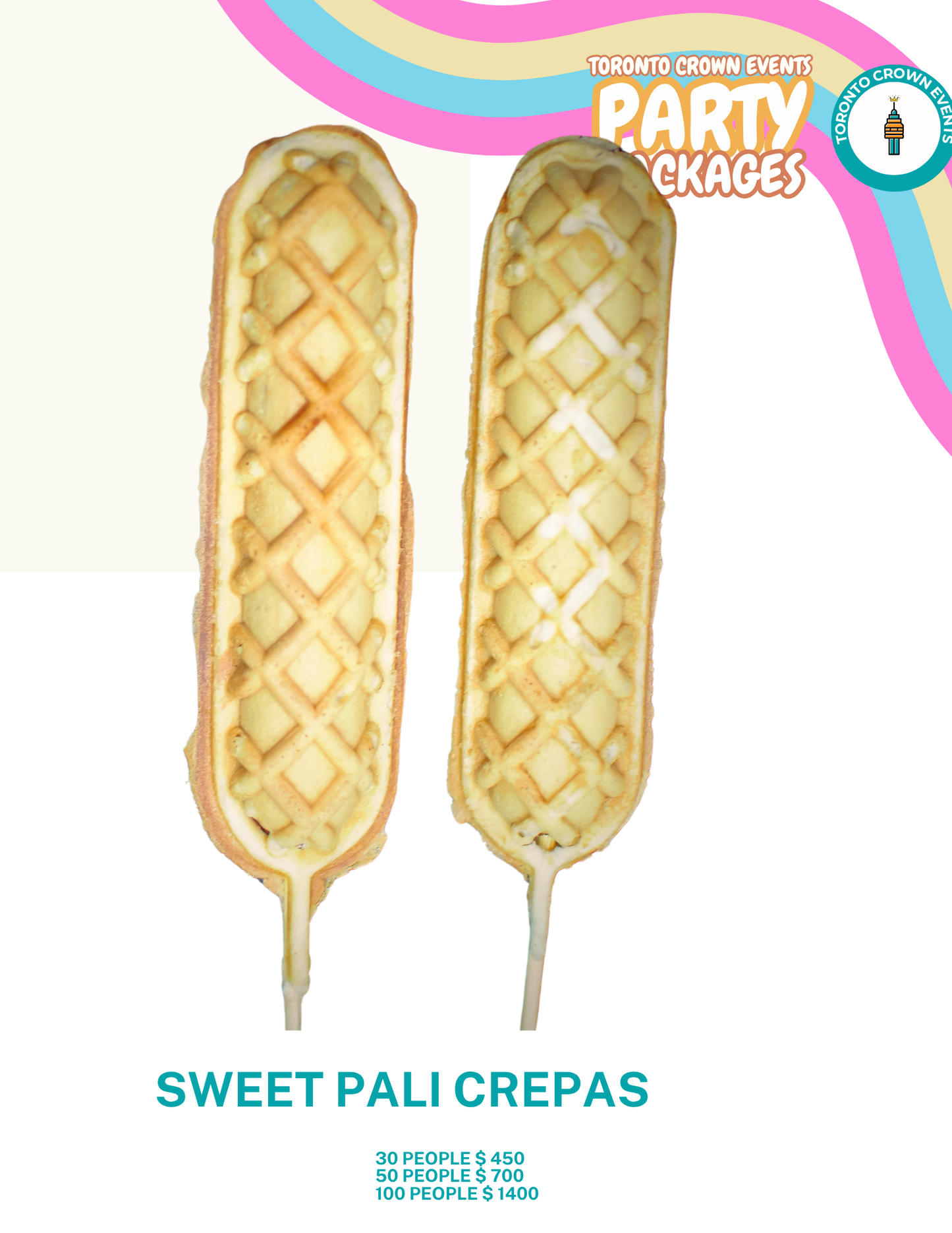 🧇 Sweet Palicrepas – Crepes on a Stick - Stuffed Crepes for Events in Toronto