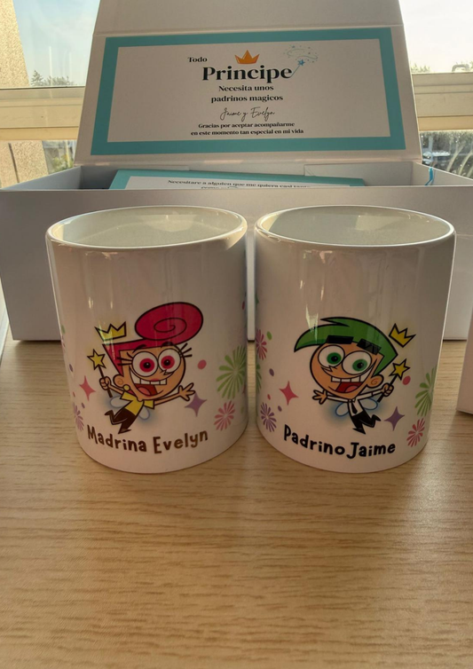 Custom “Padrinos Mágicos” Godparent Proposal Gift Box