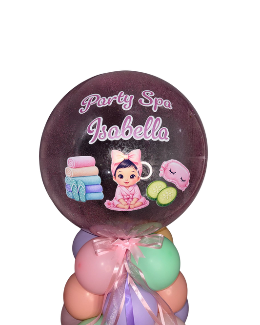 Custom Bubble Balloon Centerpiece
