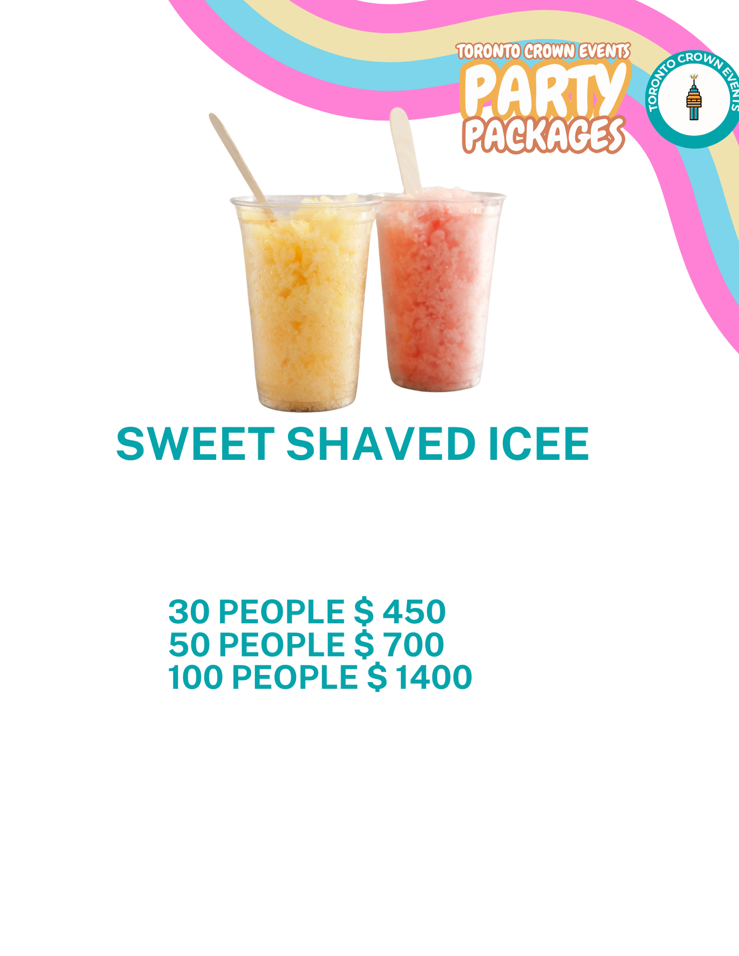 🍧 Shaved Ice – Flavoured Ice Cups for Parties