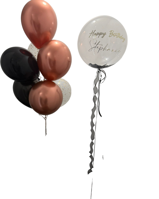 Custom Made Bubble Balloon Bouquet