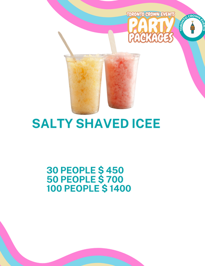 🍧 Salty Shaved Ice – Flavoured Ice Cups for Parties