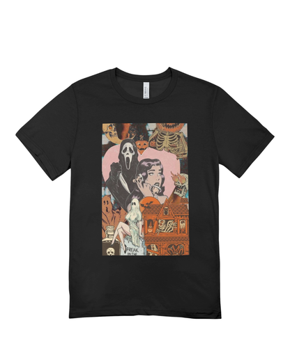 Halloween T-shirts available in sizes S, M, L for adults & kids 🎃