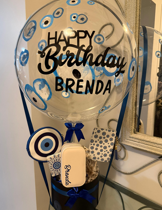 🎉 Personalized Happy Birthday Balloon Gift Basket – Custom Name & Surprise Gifts (Toronto Delivery)
