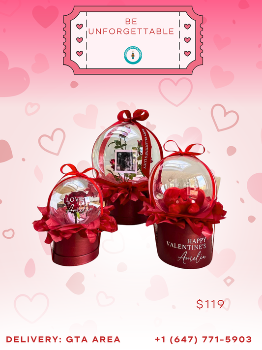 Eternal Love Personalized Balloon Globes