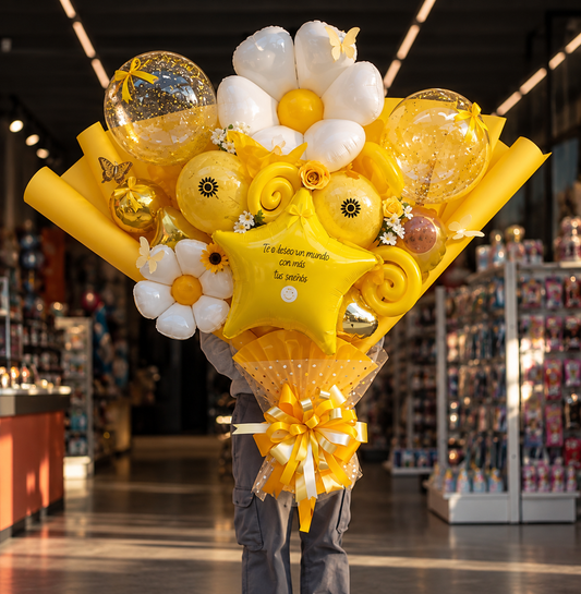 Sunshine Yellow Custom Balloon Bouquet