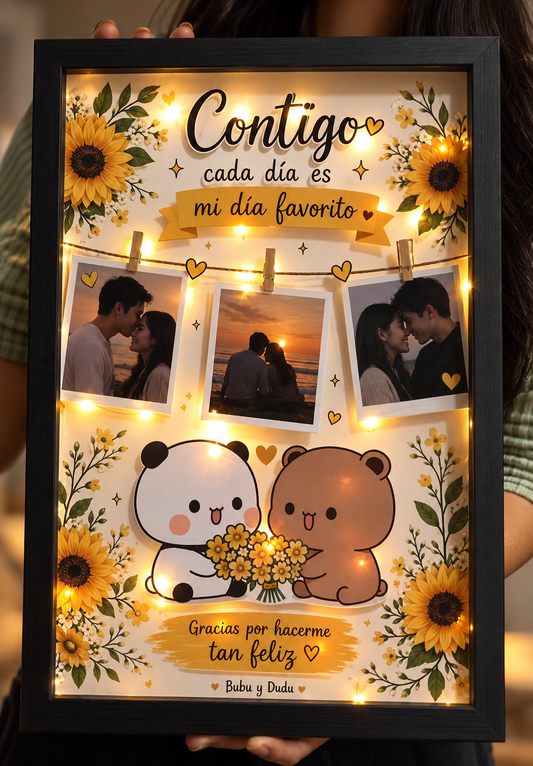 Custom Made  Light-Up Photo Frame