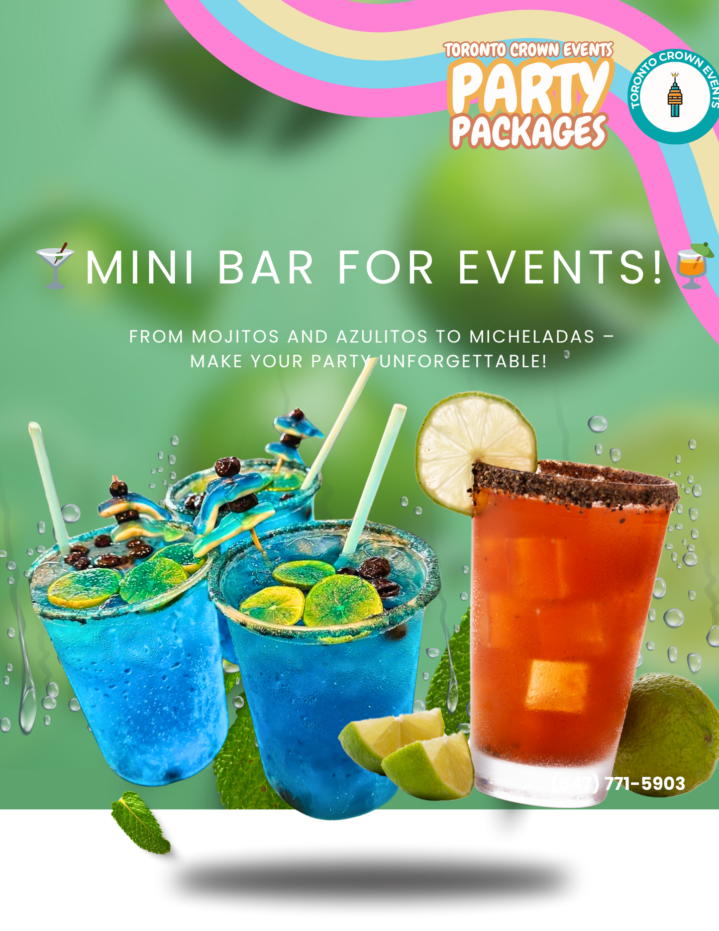 🍹 Mini Bar – Creative Cocktails for Toronto Events (21+)