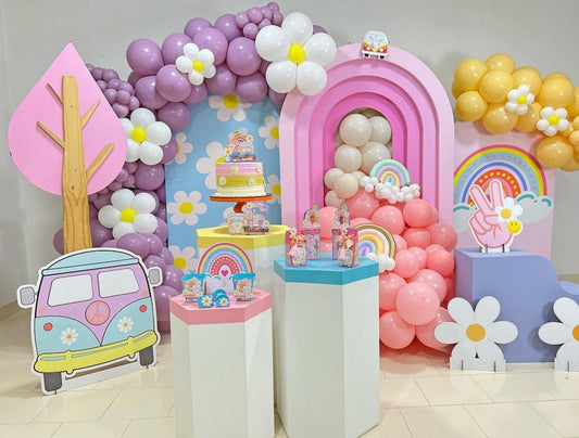 Peace & Love Balloon Décor – Colourful Custom Display