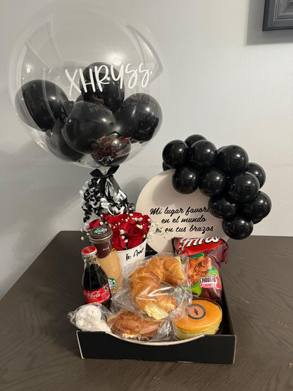 Breakfast Basket with Balloons – Toronto Delivery