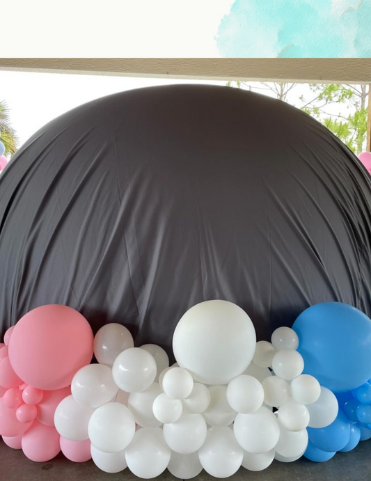 🎉 Baby Package 2 – Bubble House + Balloon Garland (Premium Reveal Experience)