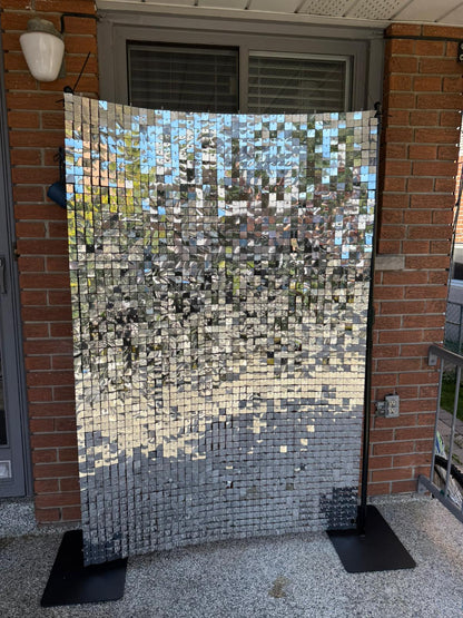 Silver Shimmer Wall