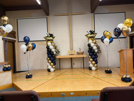 Graduation Balloon Column